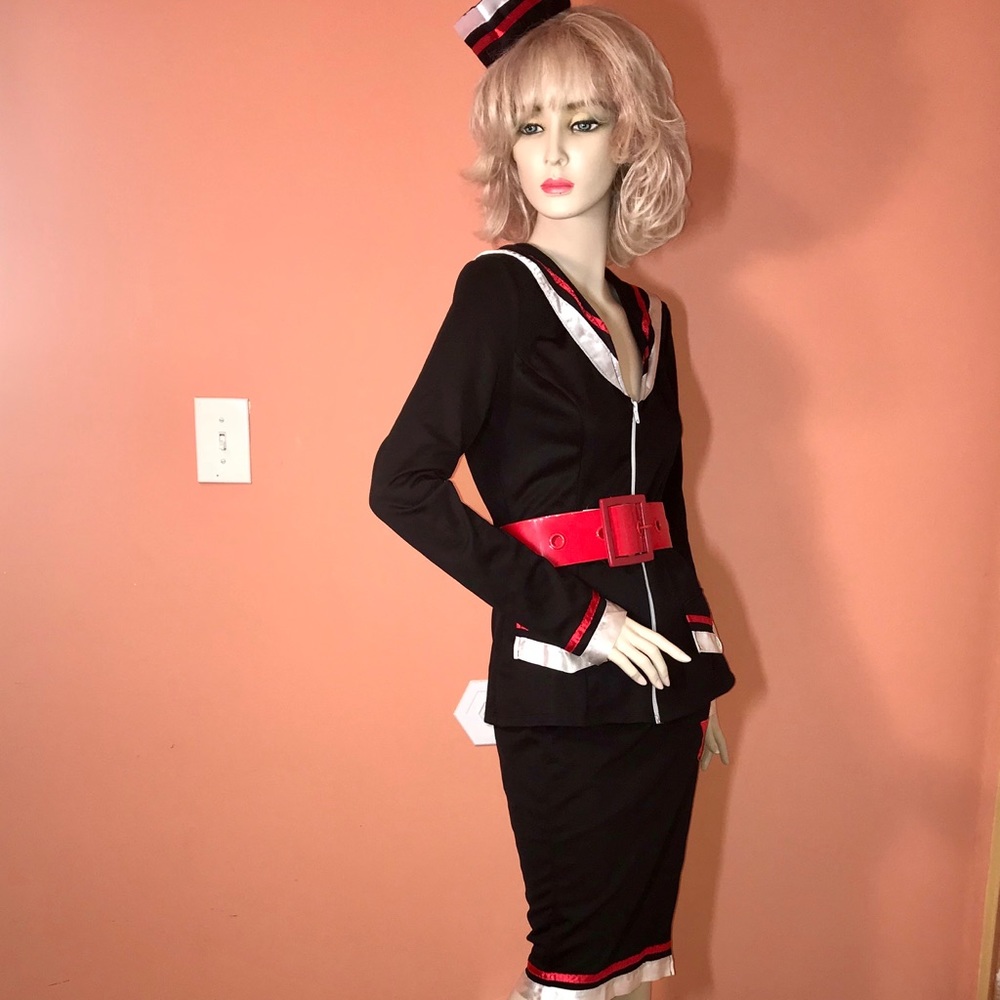 Sexy Sultry Sailor Dress Role Play Navy Costume